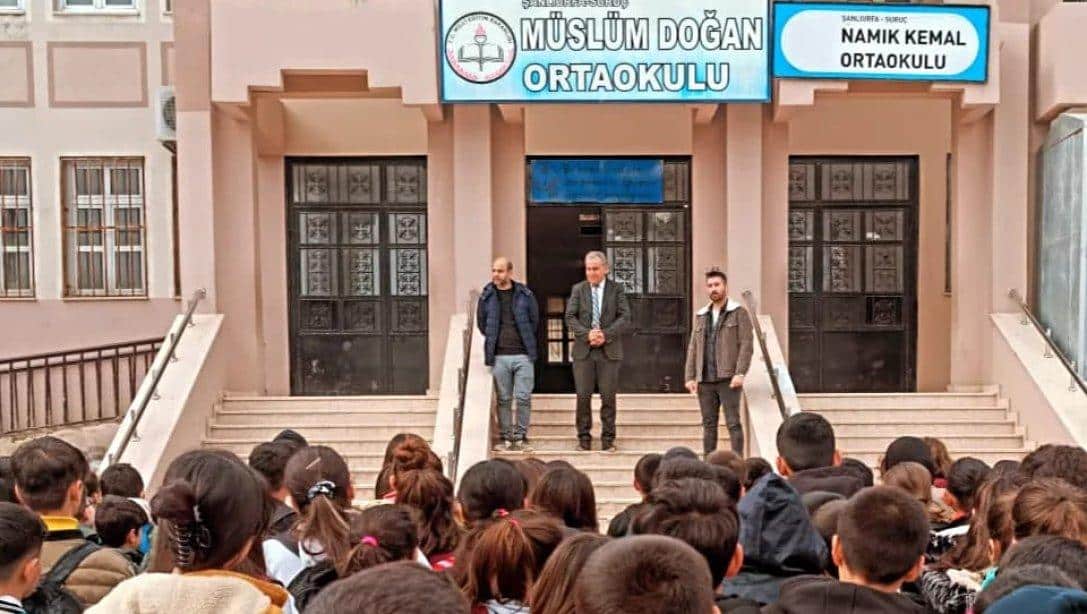 İlçe Milli Eğitim Müdürü Sayın Mehmet Han ÖZDEMİR okul ziyaretleri
