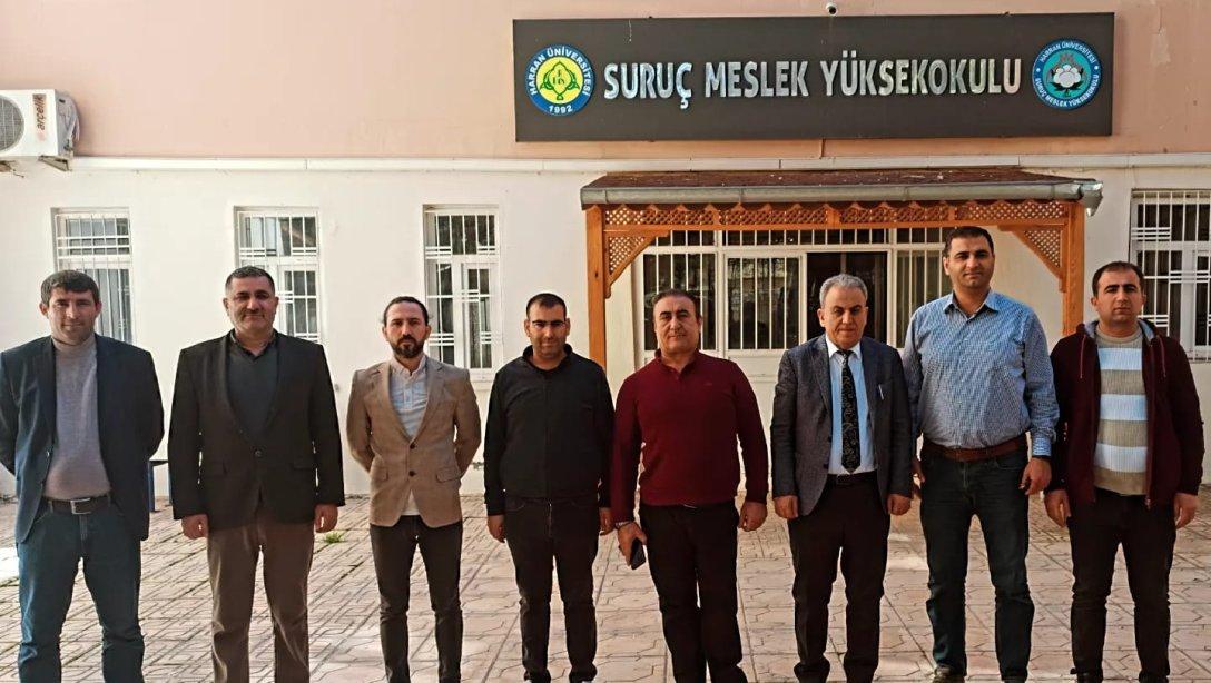 İlçe Milli Eğitim Müdürümüz Sayın Mehmet Han ÖZDEMİR, Harran Üniversitesi Suruç Meslek Yüksek Okulunu ziyaret etti.